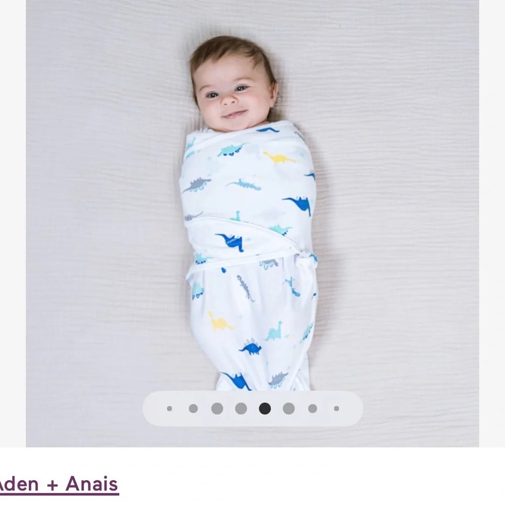 aden + anais cotton wrap swaddles 0-3 months